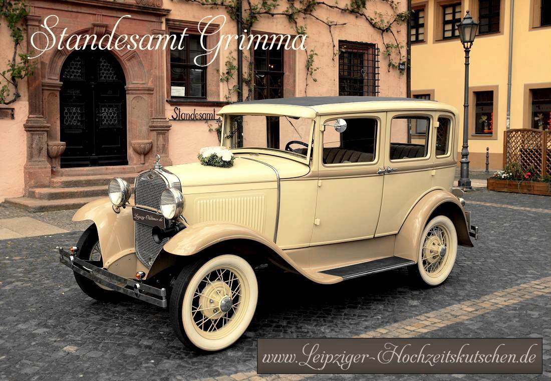 Oldtimerfahrt zur Hochzeit in Grimma