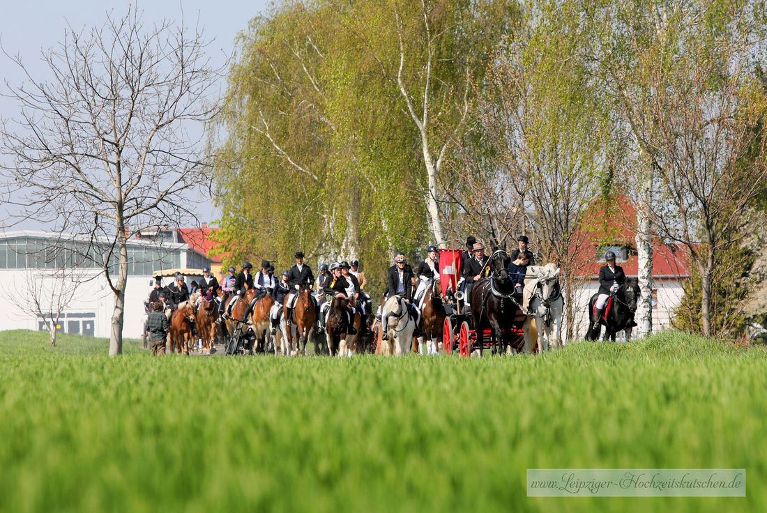 Osterreiten Hirschfeld bei Leipzig (Sachsen)